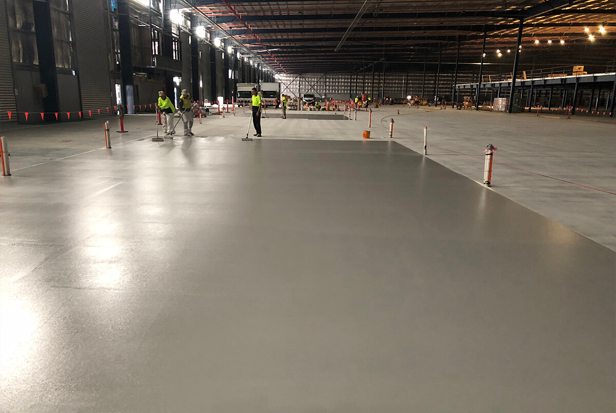 Aplication Of Epoxy Flooring At Toyota Oakdale - Flooring Solution - Remedial Building Services