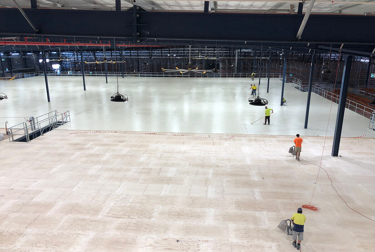 Flooring Coating Application At Toyota Oakdale - Flooring Solutions - Remedial Building Services