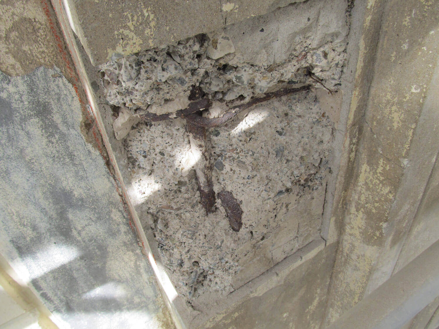 Concrete Column with Rusted Reinforcement -Concrete Repair - Remedial Building Services