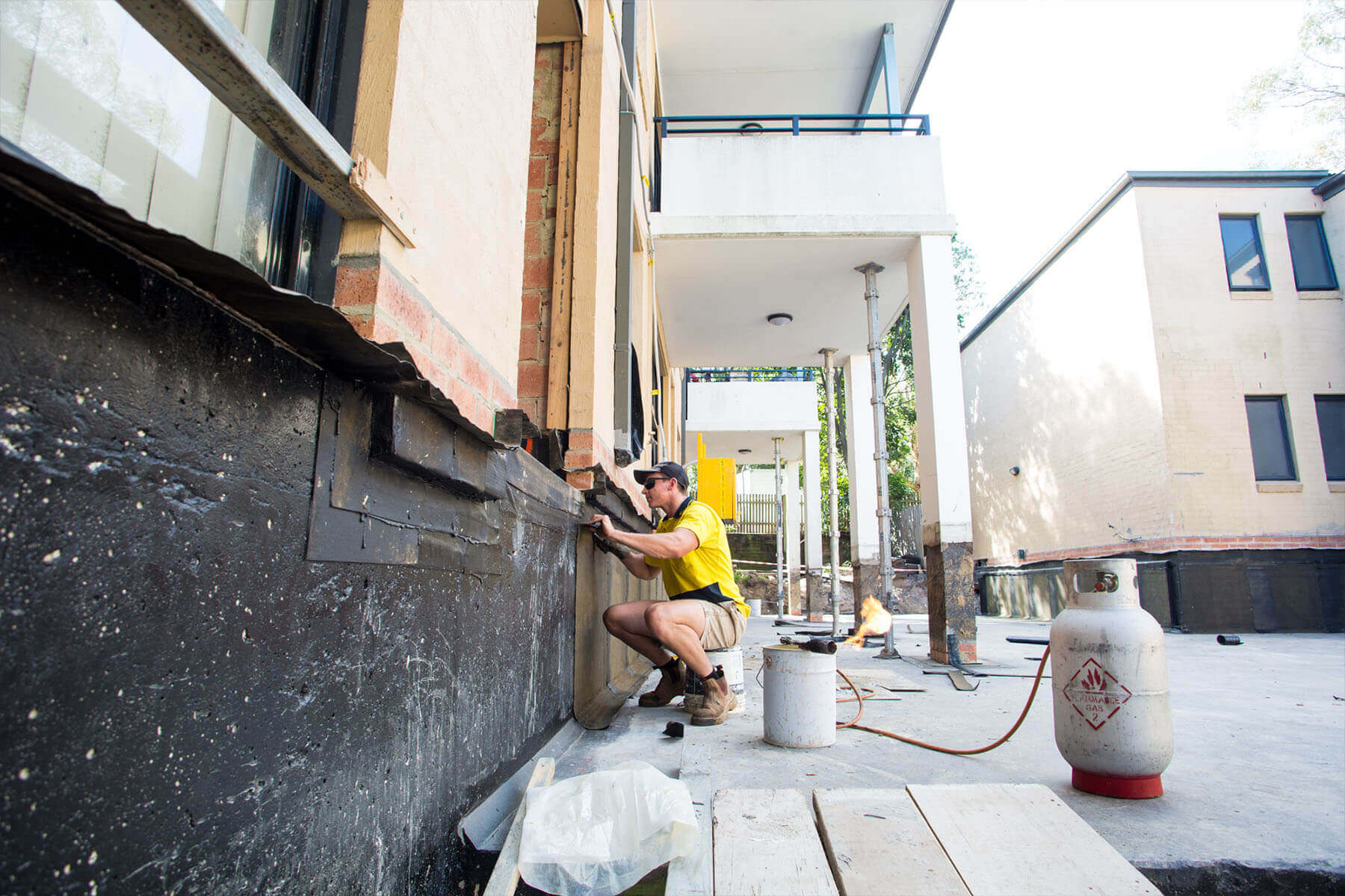 Waterproofing Flat Terrace - Water Leaks Repair - Remedial Building Services