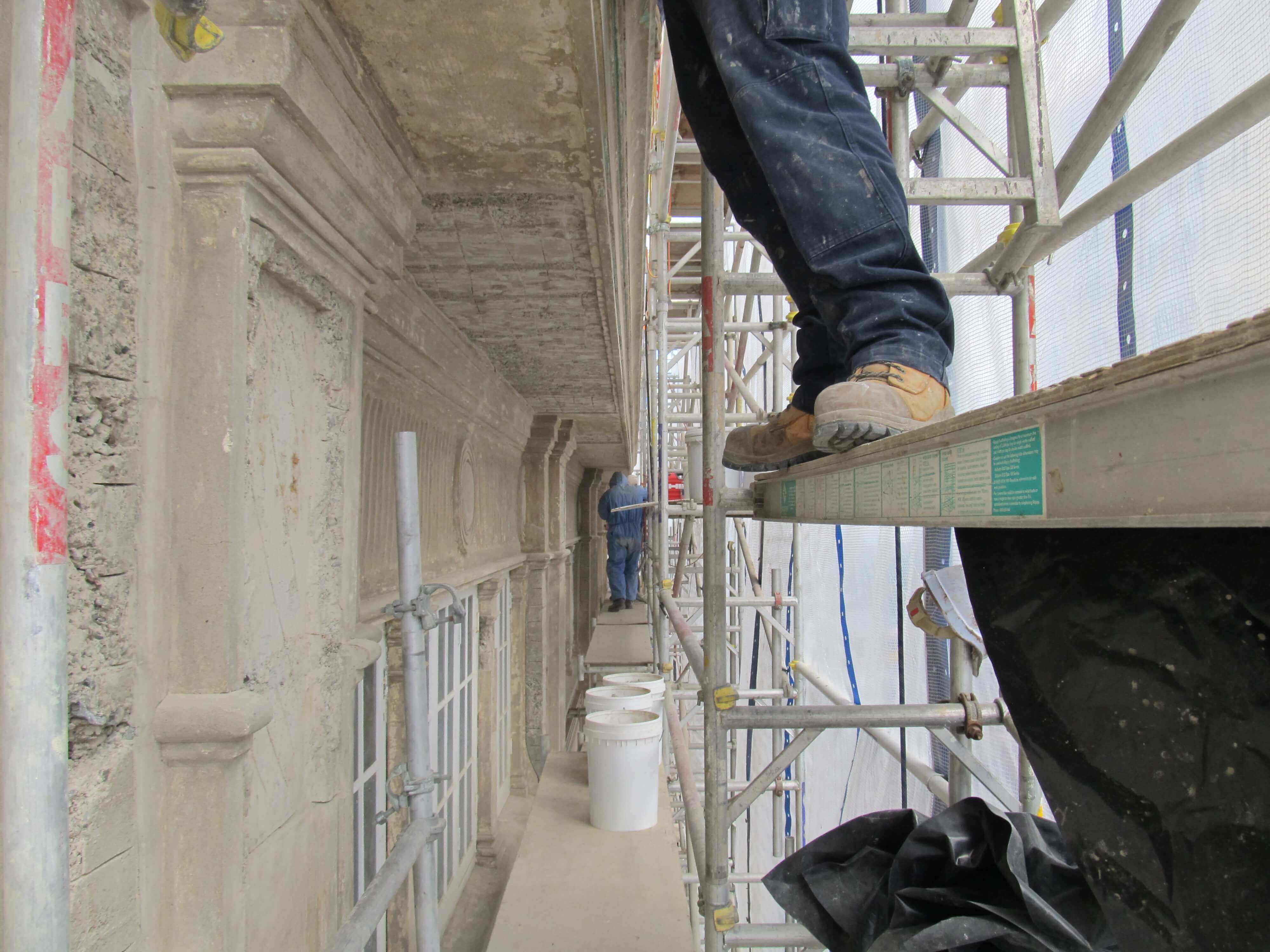 Work Underway In Restoring Myer Building - Building Façade - Remedial Building Services
